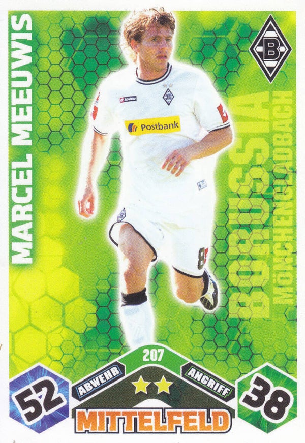 Marcel Meeuwis / Borussia Mönchengladbach / Topps Match Attax 2010 / Basis Karte / Nr.207