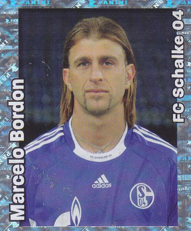 Marcelo Bordon / FC Schalke 04 / Panini Bundesliga 2008 / Glitzer Bild / Nr.418