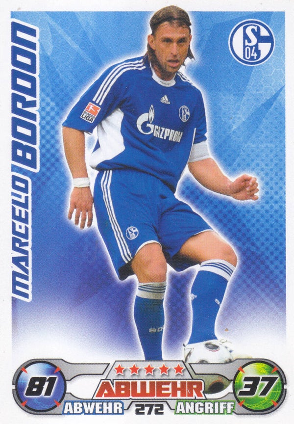 Marcelo Bordon / FC Schalke 04 / Topps Match Attax 2009 / Basis Karte / Nr. 272
