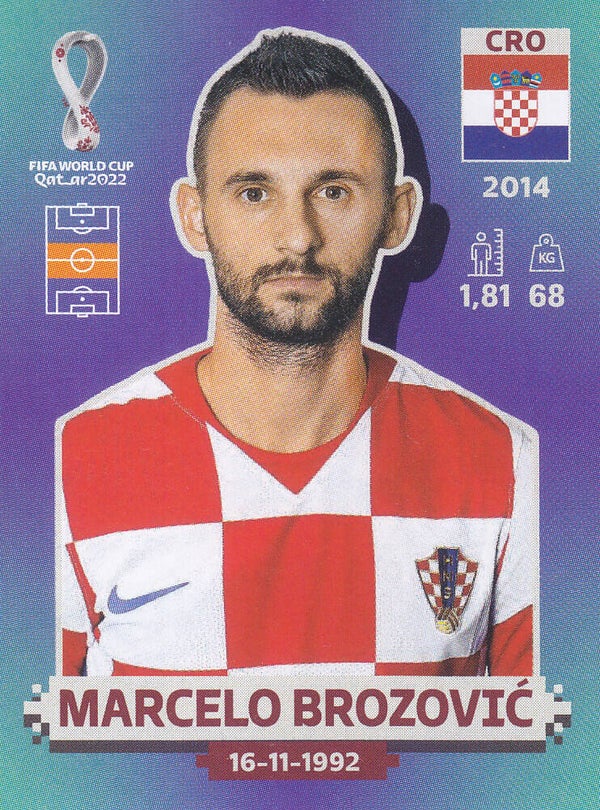 Marcelo Brozovic - Kroatien / Panini WM 2022 - Basis Bild - Nr. CRO 11