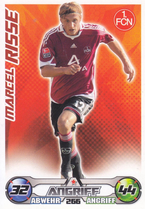 Marcel Risse / 1.FC Nürnberg / Topps Match Attax 2009 / Basis Karte / Nr. 266