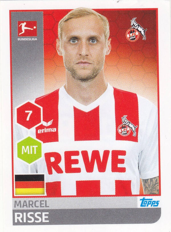 Marcel Risse / 1.FC Köln / Topps Bundesliga 2017 / Basis Bild / Nr. 148