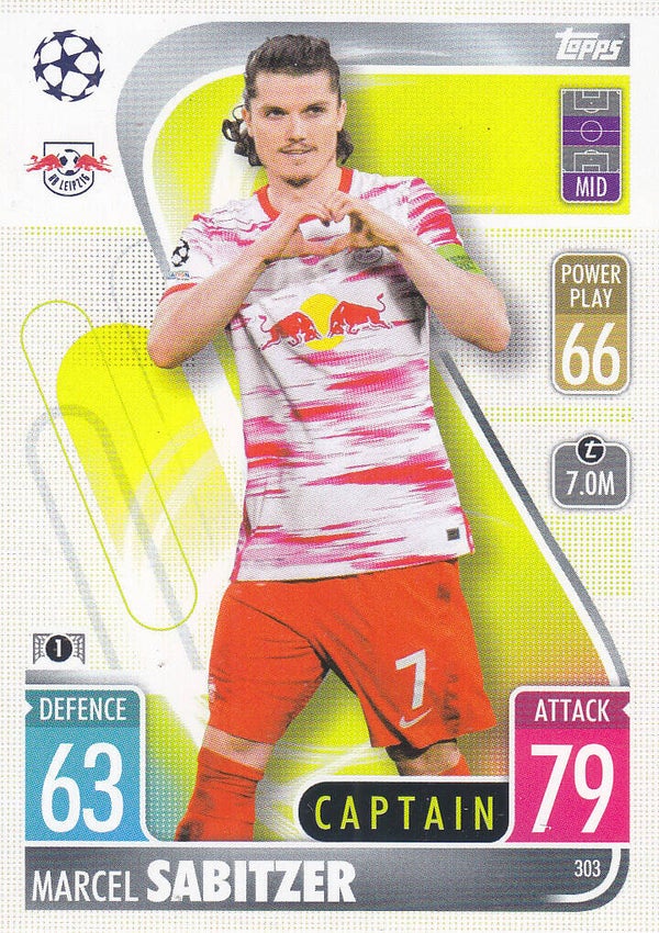 Marcel Sabitzer / RB Leipzig / Topps Champions League 2021 / Basis Karte / Nr. 303