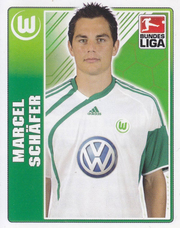 Marcel Schäfer / VFL Wolfsburg / Topps Bundesliga 2009 / Basis Bild / Nr.402