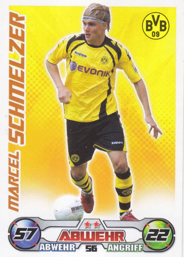 Marcel Schmelzer / Borussia Dortmund / Topps Match Attax 2009 / Basis Karte / Nr.56