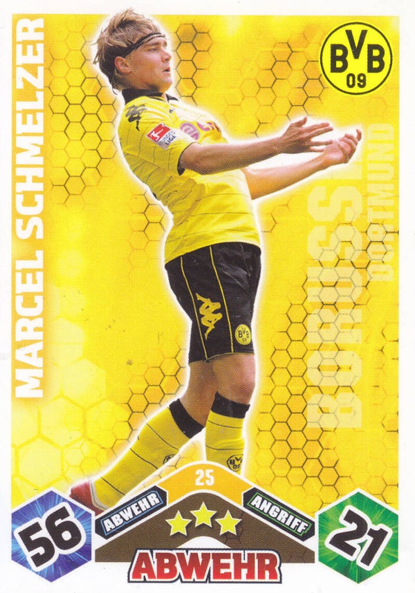 Marcel Schmelzer - Borussia Dortmund - Topps Match Attax 2010 - Basis Karte - Nr.25