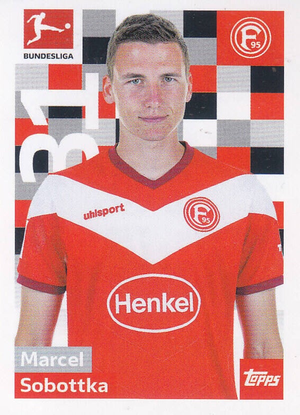 Marcel Sobottka / Fortuna Düsseldorf / Topps Bundesliga 2018 / Basis Bild / Nr. 70
