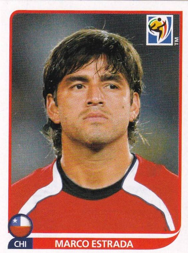 Marco Estrada / Chile / Panini WM 2010 / Basis Bild / Nr. 631