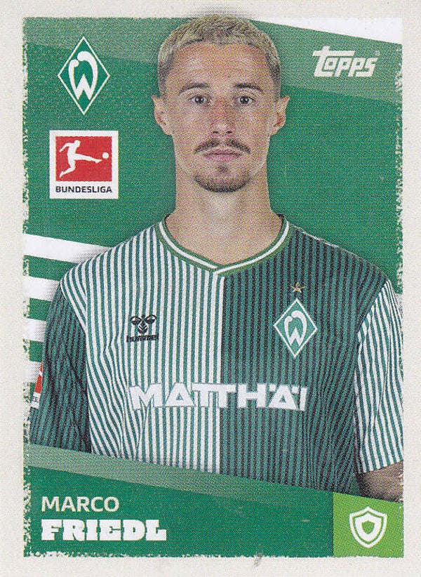 Marco Friedl / SV Werder Bremen / Topps Bundesliga 2023 / Basis Bild / Nr. 81