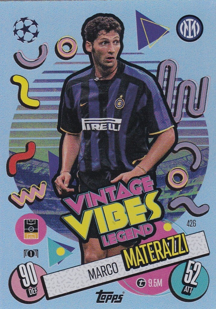 Marco Materazzi - Inter Mailand - Topps Champions League 2024 - Vintage Vibes Legend - Nr. 426