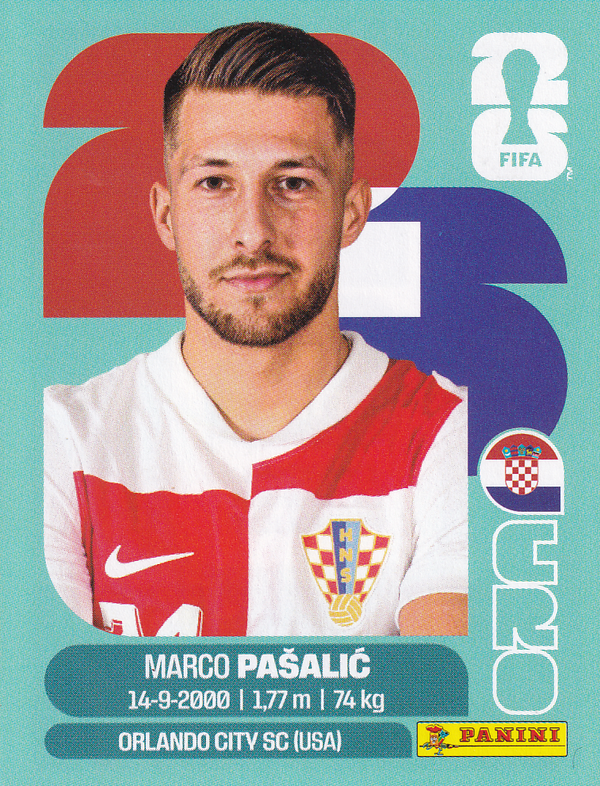 Marco Pasalic - Kroatien - Panini WM 2026 - Basis Bild - CRO17