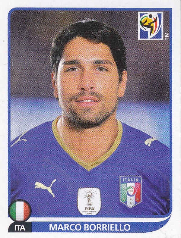 Marco Borriello / Italien / Panini WM 2010 / Basis Bild / Nr.426