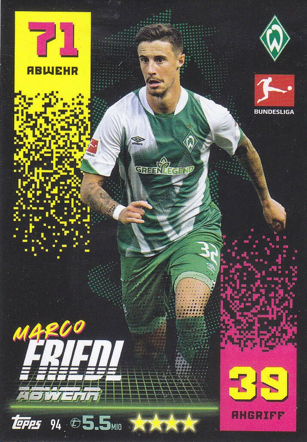 Marco Friedl SV Werder Bremen Basis Karte Nr.94