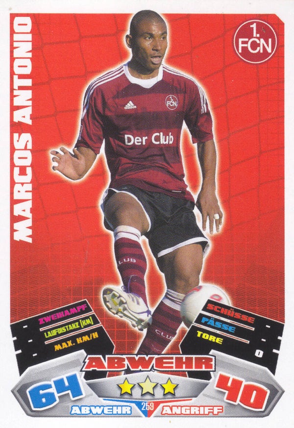 Marcos Antonio / 1.FC Nürnberg / Match Attax 2012 / Basis Karte / Nr.259