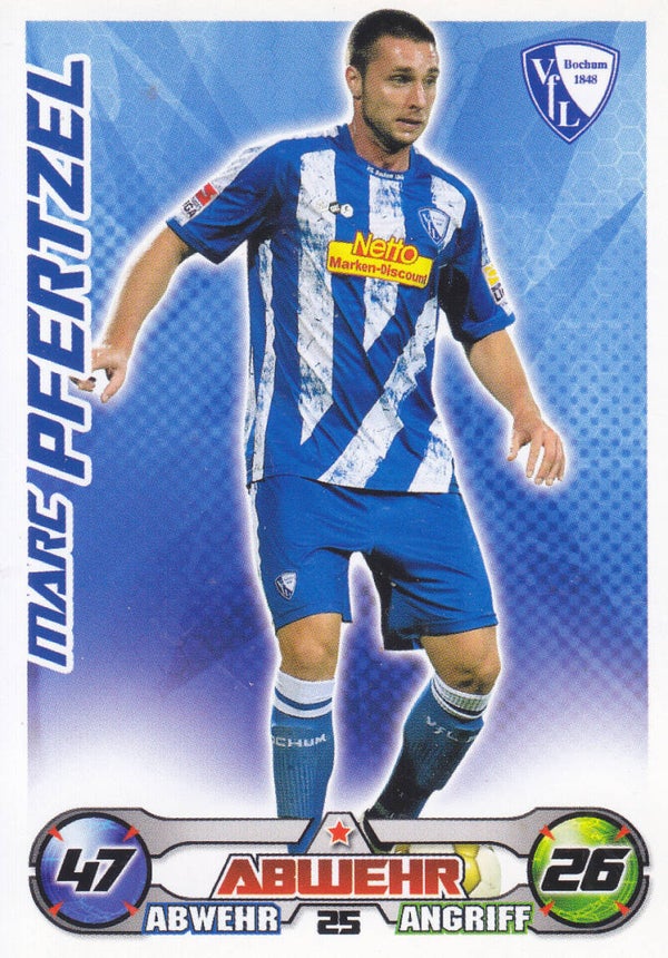 Marc Pfertzel / VFL Bochum / Topps Match Attax 2009 / Basis Karte / Nr. 25