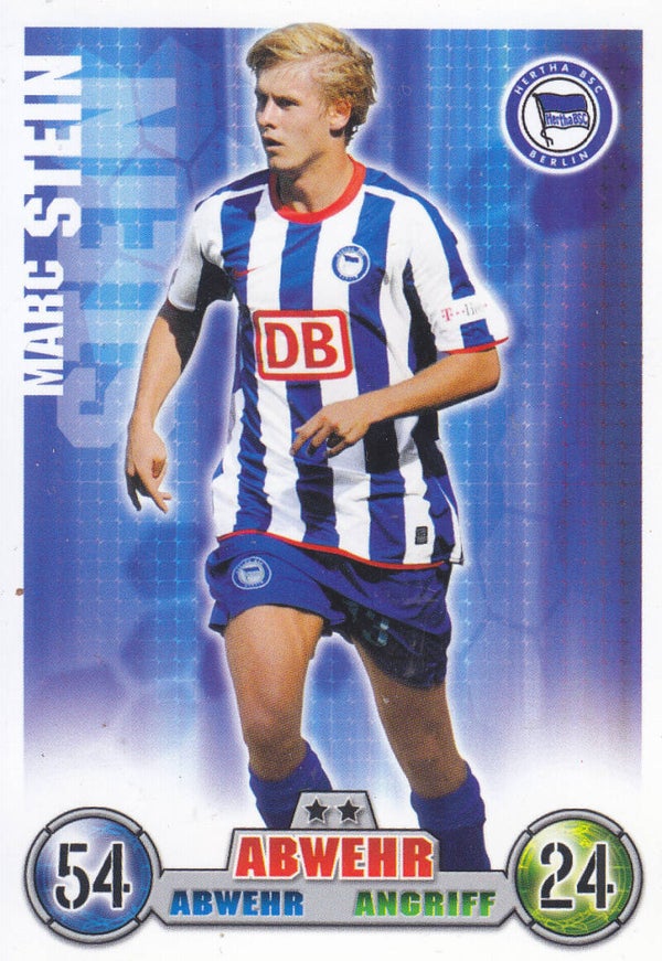 Marc Stein / Hertha BSC Berlin / Topps Match Attax 2008 / Basis Karte / Nr.4