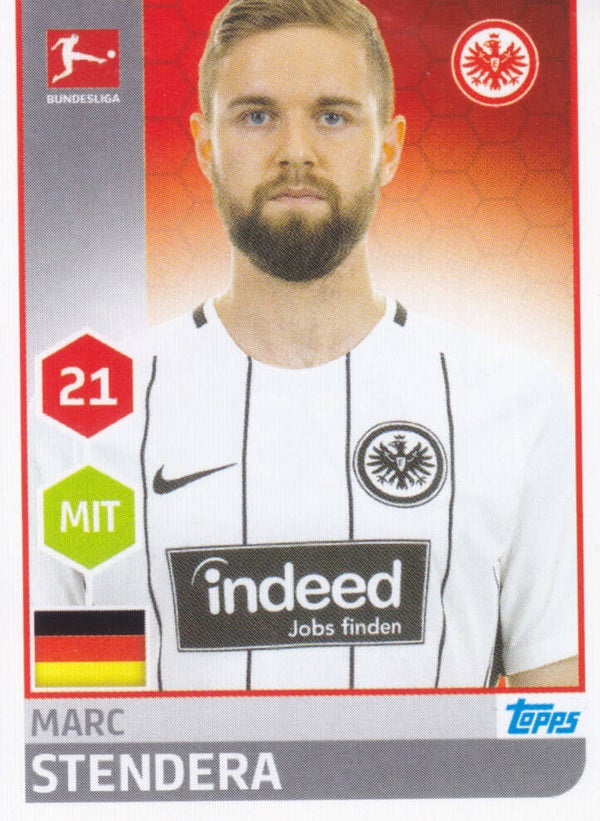 Marc Stendera / Eintracht Frankfurt / Topps Bundesliga 2017 / Basis Bild / Nr.73