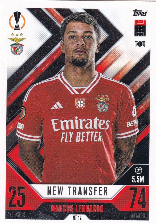 Marcus Leonardo / Benfica Lissabon / Topps Champions League 2023 / New Transfer / Nr. NT 12