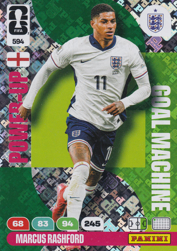 Marcus Rashford - England - Panini WM 2026 - Power-Up - Goal Machine - Nr.594