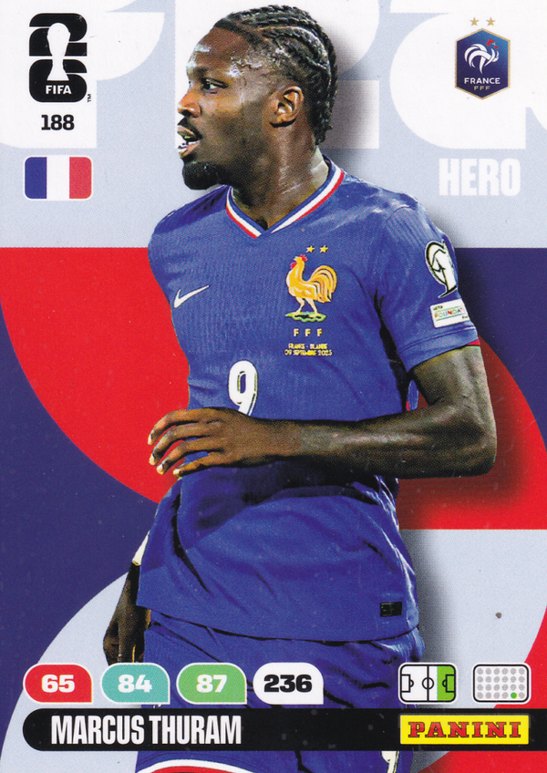 Marcus Thuram - Frankreich - Panini WM 2026 - Hero - Nr. 188