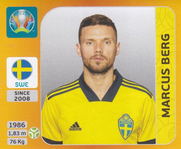Marcus Berg / Schweden / Panini EM 2020 / Basis Bild / Nr.563
