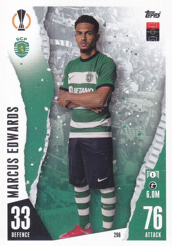 Marcus Edwards / Sporting Lissabon / Topps Champions League 2023 / Basis Karte / Nr.296