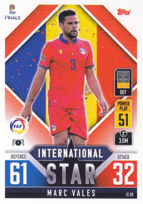 Marc Vales / Andorra / Topps Nations League Finals 2022 / International Star / Nr. IS 99