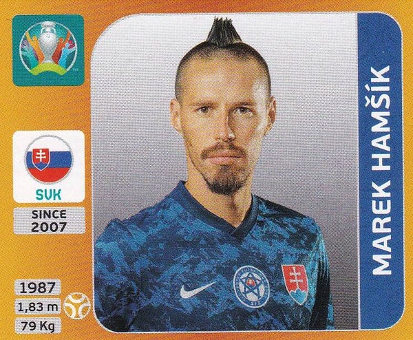 Marek Hamsik / Slowakei / Panini EM 2020 / Basis Bild / Nr. 504