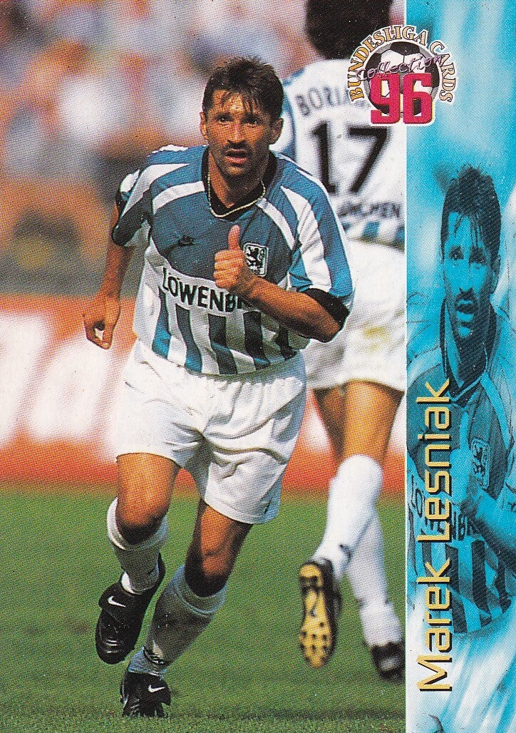 Marek Lesniak / TSV 1860 München / Panini Bundesliga 1996 / Basis Karte / Nr. 168