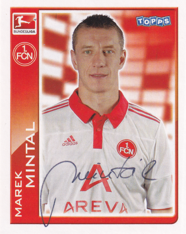 Marek Mintal - 1.FC Nürnberg - Topps Bundesliga 2010 - Basis Bild - Nr. 329