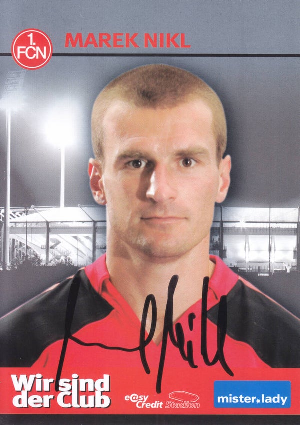Marek Nikl / 1.FC Nürnberg / Autogrammkarte 2006