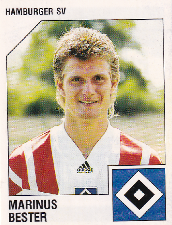 Marinus Bester - Hamburger SV - Panini Bundesliga 1993 - Basis Bild - Nr. 114