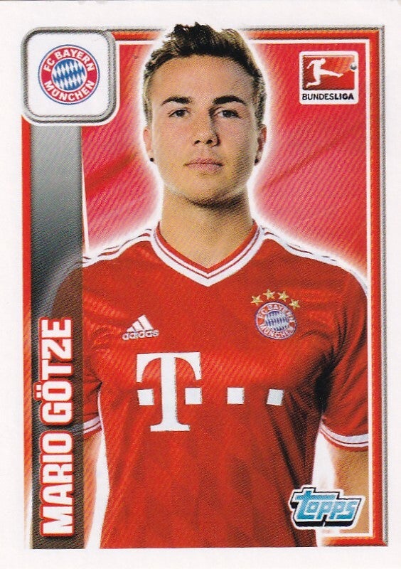 Mario Götze - FC Bayern München - Topps Bundesliga 2013 - Basis Bild - Nr. 208
