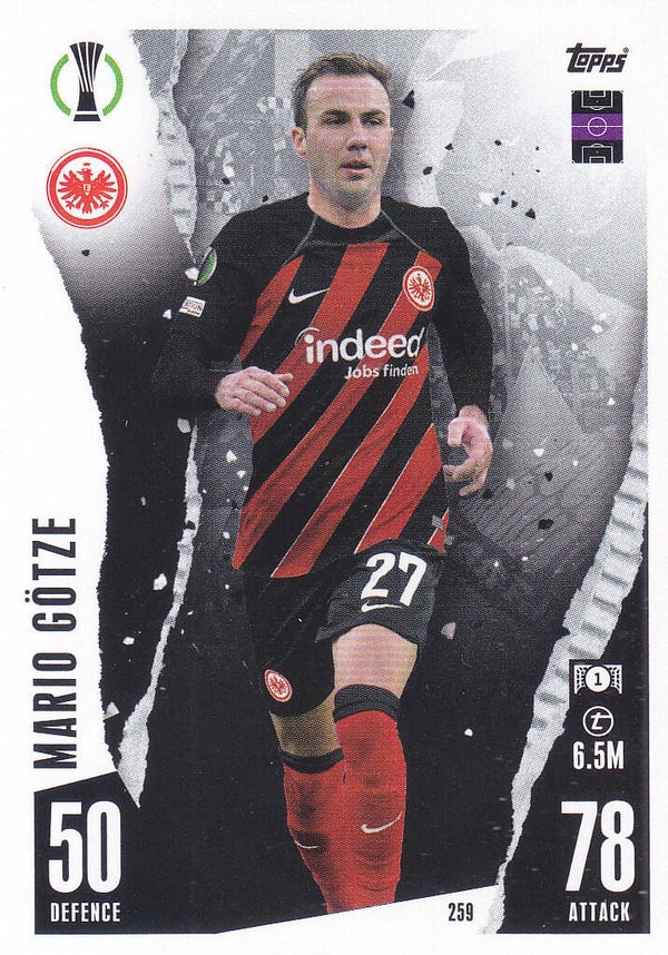 Mario Götze / Eintracht Frankfurt / Topps Champions League 2023 / Basis Karte / Nr. 259
