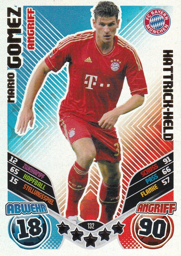 Mario Gomez - FC Bayern München - Topps Match Attax Extra 2011 - Hattrick Held - Nr. 132