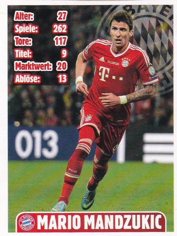 Mario Mandzukic / FC Bayern München / Super Star Quartett