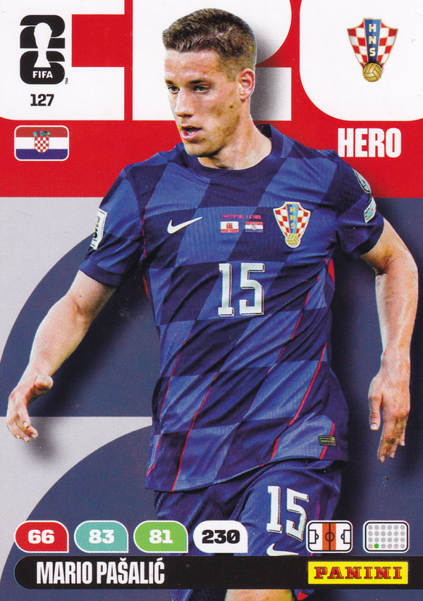Mario Pasalic - Kroatien - Panini WM 2026 - Hero - Nr. 127