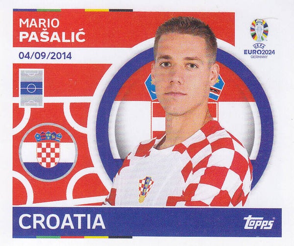 Mario Pasalic / Kroatien / Topps EM 2024 / Basis Bild  / Nr. CRO 15