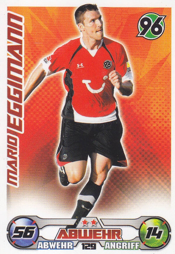 Mario Eggimann /  Hannover 96 / Topps Match Attax 2009 / Basis Karte / Nr. 129