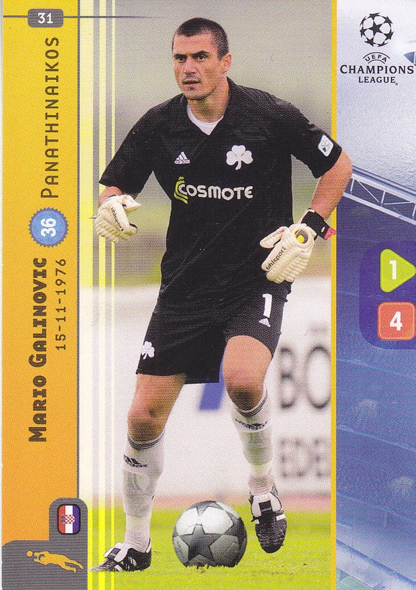 Mario Galinovic Panathinaikos Athen Basis Karte Nr.31