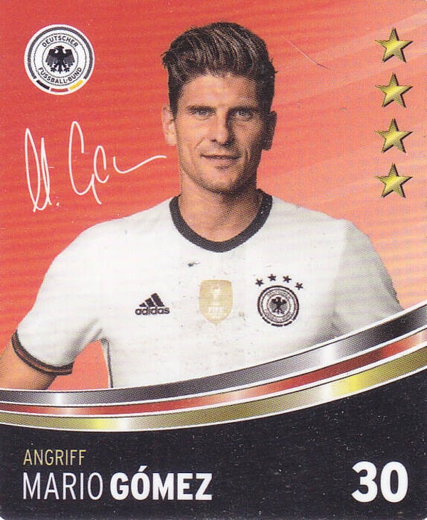 Mario Gomez Deutschland Basis Plastikkarte