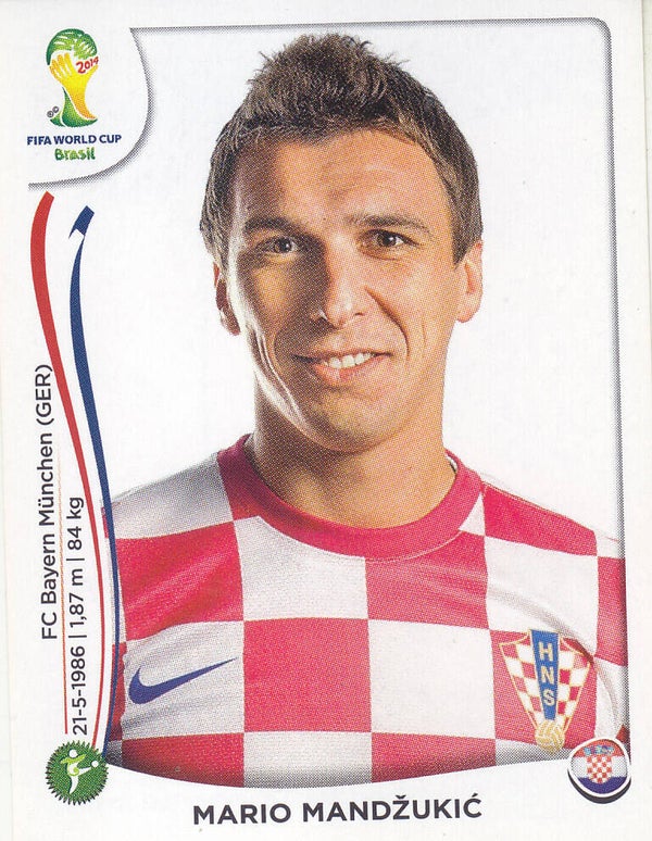 Mario Mandzukic - Kroatien - Panini WM 2014 - Basis Bild - Nr. 69