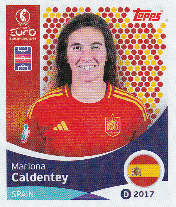 Mariona Caldentey - Spanien - Topps Frauen EM 2025 - Basis Bild - Nr. 104