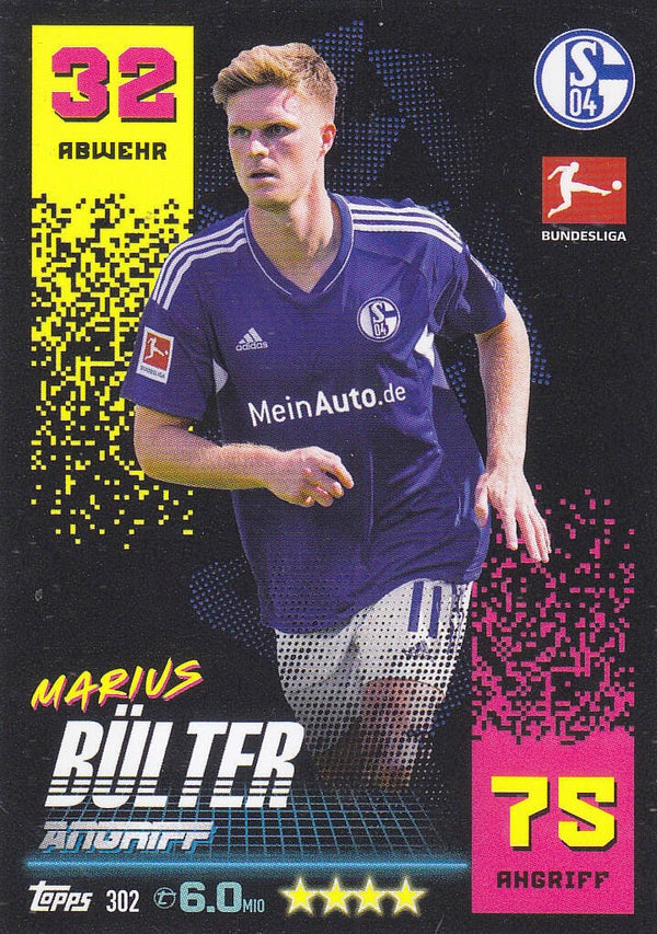 Marius Bülter FC Schalke 04 Basis Karte Nr.302