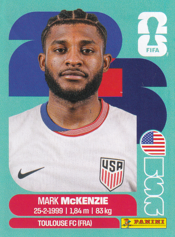 Mark McKenzie - USA - Panini WM 2026 - Basis Bild - USA5