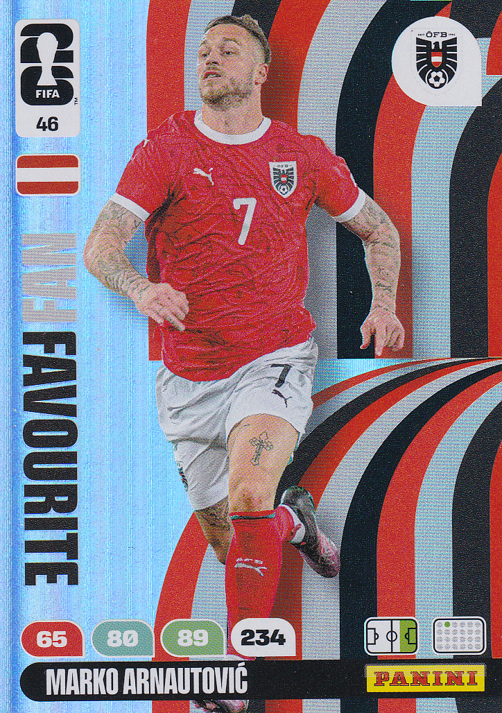 Marko Arnautovic - Österreich - Panini WM 2026 - Fan Favourite - Nr. 46