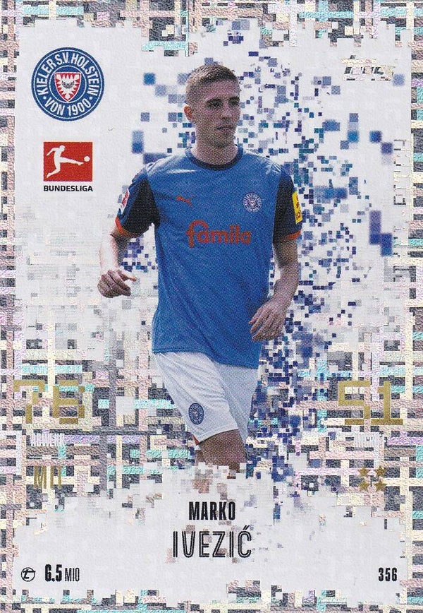 Marko Ivezic / Holstein Kiel / Topps Match Attax 2024 / White Pixel Pitch / Nr. 356