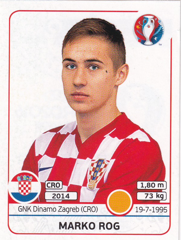 Marko Rog - Kroatien - Panini EM 2016 - Update - Nr. 452x