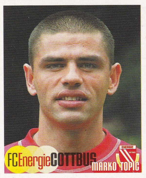 Marko Topic - FC Energie Cottbus - Panini Bundesliga 2002 - Basis Bild - Nr. 135