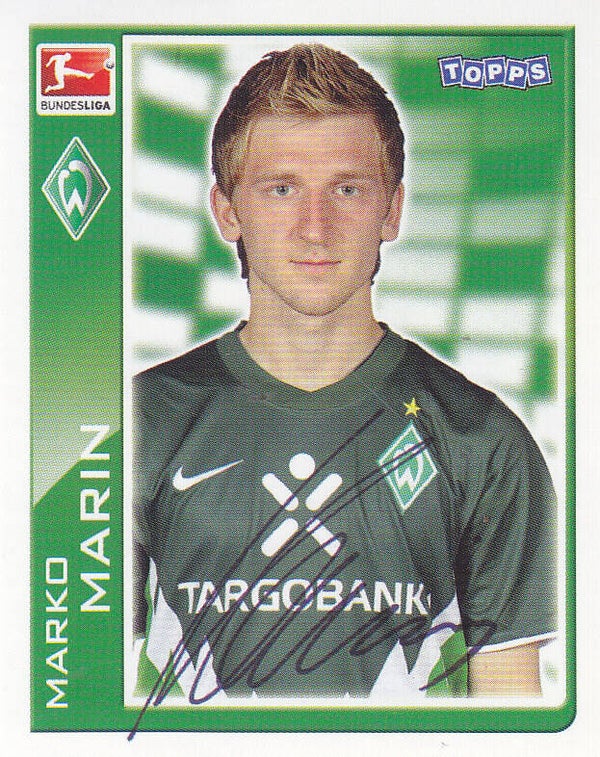 Marko Marin / SV Werder Bremen / Topps Bundesliga 2010 / Basis Bild / Nr.19